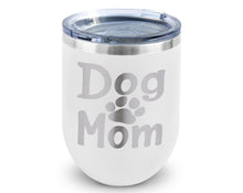 PET GIFTS Dog Mom Wine Stemless Tumbler 12oz for Dog Lovers Pet Owners New Puppy Mug Rescue Adoption Mommy for Wife Mimi Nana Meme Sister in law gift