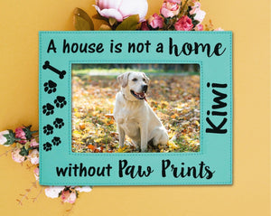PET GIFTS Dog or Cat New Pet Mom Dad Rescued Adopted Picture Frame Engraved 5x7 Personalized Photo Home Decor Best Friend Birthday Mothers Day Gift