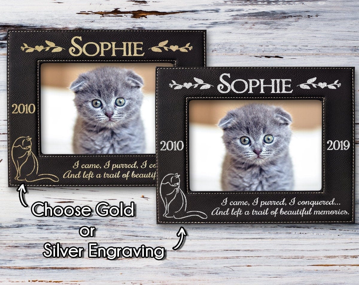 PET GIFTS I came, I purred, I conquered.. | Picture Frame
