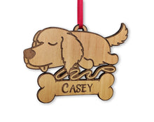 PET GIFTS Personalized Golden Retriever Christmas Tree Ornament for Dog Lovers Best Friend Pet Trinket Puppies First Holiday Gift Dog Dad Birthday