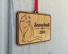 PET GIFTS Personalized Pet Wood Ornament Gift Idea With Pet Name and Date Stocking Stuffer Engraved Cat Ornament Christmas Gift 2020 Holiday Gift