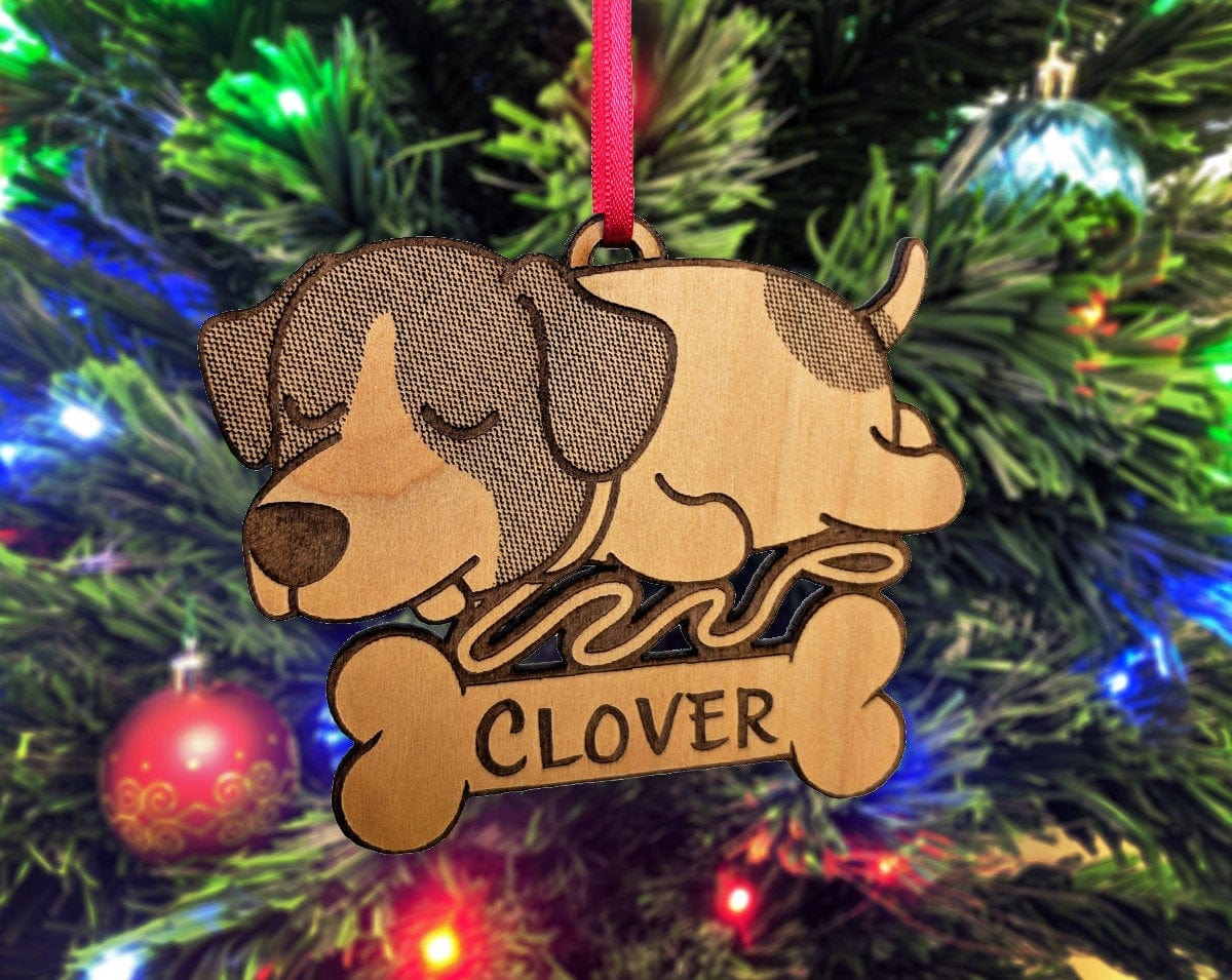 PET GIFTS Puppies First Christmas Jack Russel Terrier Birthday Gift for Favorite Dog Kids Ornament for New Pet Family Member Holiday Custom Idea Gifts