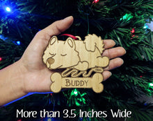 PET GIFTS Samoyed Christmas Ornament American Eskimo Holiday Present Custom Eski Dog Gift Family Pet Gift Husky Tree Decor for Mom Puppies Birthday
