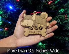 PET GIFTS Shiba Inu Laser Engraved Wood Ornament with Name in Bone Best Dog Ever Birthday Present Gift Personalized Shiba Christmas Decor Idea for Mom