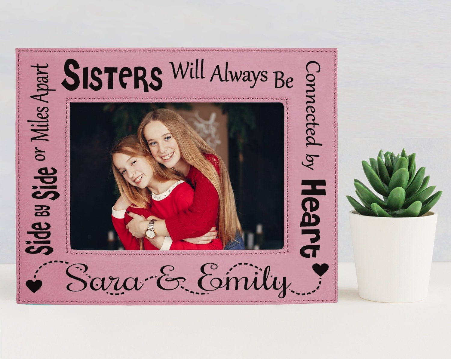 Sister Gift Distance Sister Picture Frame Personalized Best Friends Forever Birthday Present Sibling Gift Idea Best Big Little Sisters Womens Sis Photo