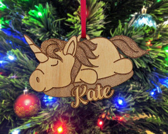 CHRISTMAS ORNAMENTS Unicorn Girls Christmas Ornament Stocking Stuffer Kids Granddaughter 3rd 10th Birthday Gift Decoration Sister Personalized Baby Girls Gifts