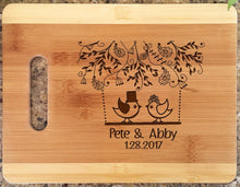 Custom Cutting Boards Wedding Love Birds Personalized Cutting Board Valentine 1 Year Marriage Anniversary Gift Honeymoon Bride Groom Mr Mrs Housewarming Gifts