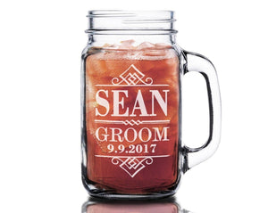 WEDDINGS Antique Border Groomsmen Proposal Gift Ideas Wedding Party Gift from Groom for Groomsman Best Man Hefty Manly Mug Bridesmaid Custom Mug
