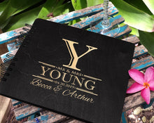 WEDDINGS Black 8.5 x 7 / 80 Pages Ivory Blank Soon to Be Mr. Mrs. Guest Book Custom Couple Wedding Photo Guest Book Guests Sign In Photobooth Album Bridal Shower Favor Wedding Decor Gift