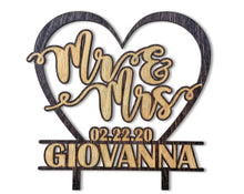 WEDDINGS Bridal Cake Wooden Toppers Personalized Engraved Heart Mr Mrs Tier Wedding Decoration Future Couple Cakes Decor 50th 25th Anniversary Gift