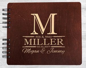 WEDDINGS Burnt Cocoa 8.5 x 7 / 80 Pages Ivory Blank Soon to Be Mr. Mrs. Guest Book Custom Couple Wedding Photo Guest Book Guests Sign In Photobooth Album Bridal Shower Favor Wedding Decor Gift