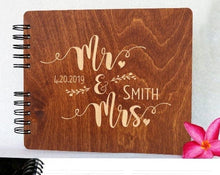 WEDDINGS Carmel Oak 8.5 x 7 / 80 Pages Ivory Blank Mr. and Mrs. Custom Guest Book Husband Wife 50th Anniversary Party Decoration Photo Booth Rustic Wedding Guestbook 60th Sign in Book Bride