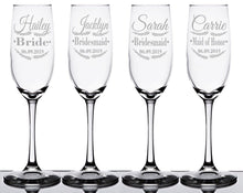 WEDDINGS Champagne Glasses Wedding Day Bridesmaid Thank You from Bride Gifts Womens Wine Glass Sister Moms Birthday Anniversary Graduated Flutes Gift