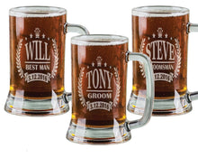 WEDDINGS Classy Personalized Wrethe 16 Oz Beer Stein Engraved Wedding Ceremony Party Groomsman Groom Best Man Father of the Bride Favor Gift Idea