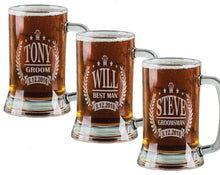 WEDDINGS Classy Personalized Wrethe 16 Oz Beer Stein Engraved Wedding Ceremony Party Groomsman Groom Best Man Father of the Bride Favor Gift Idea