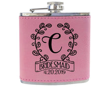 WEDDINGS Classy Single Monogram Personalized Birthday Flask Gift Teal or Pink Engraved Womens Present from Husband Wife Anniversary Idea Team Bride
