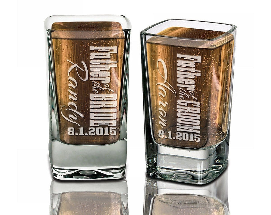 Set Of 6 Personalized Wedding Favor Shot Glasses, Groomsman gift ideas, Wedding online gift ideas, Custom Wedding Favor