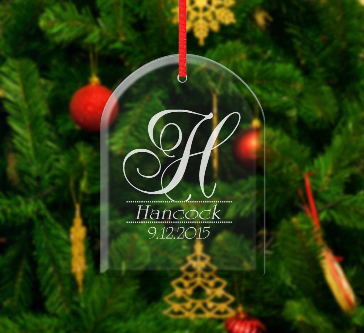 WEDDINGS Personalized Couples First Christmas Ornament Gift Glass Newlywed Winter Wedding Gift Idea Stocking Stuffer Holiday Tree Decoration for her