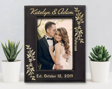 WEDDINGS Personalized Gold or Silver Engraved Mr Mrs Couples First Anniversary Wedding Photo Frame New Wife Husband Groom Bride for Mom Dad Granny