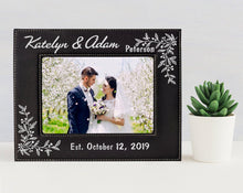 WEDDINGS Personalized Gold or Silver Engraved Mr Mrs Couples First Anniversary Wedding Photo Frame New Wife Husband Groom Bride for Mom Dad Granny