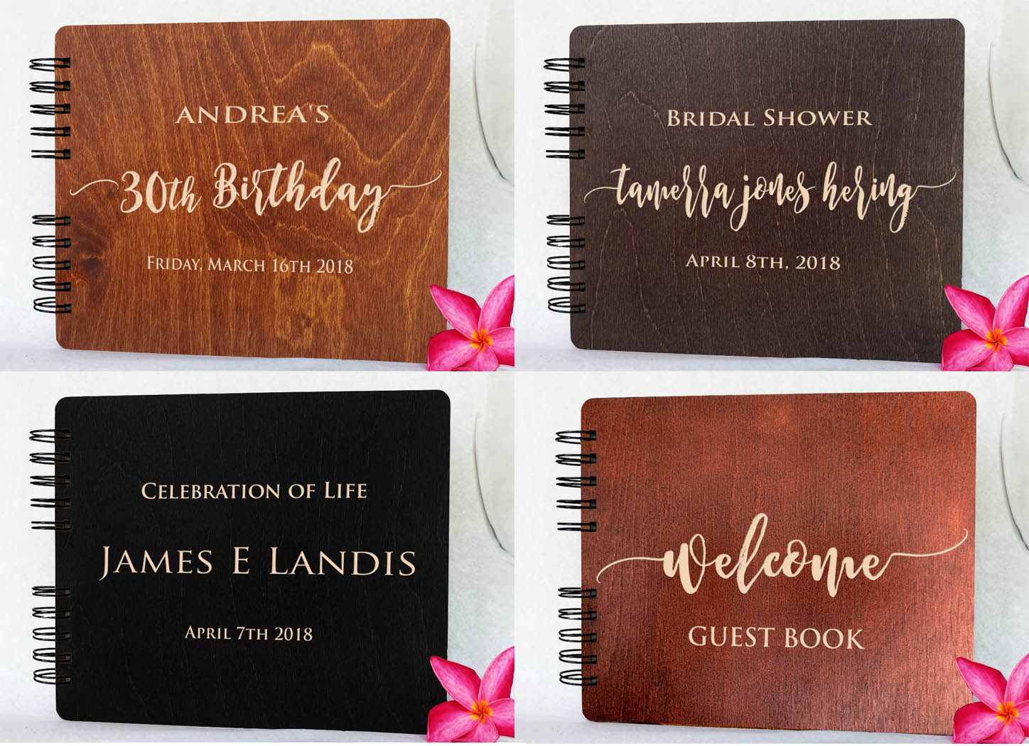 WEDDINGS Personalized Wedding Guest Book Wooden Custom Hand Made Alternative Guestbook for Newlywed Wedding Guest Register  Album
