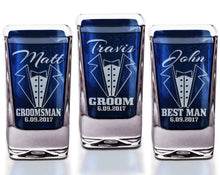 WEDDINGS Tuxedo Groom Wedding Party Personalized Shot Glass Tux Bachelor Engraved Guest Favors Custom Shot Glasses Gift Bulk Personalized Discount